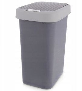 Kosz na śmieci Stefanplast Kosz na śmieci plastikowy szary 25 l 7