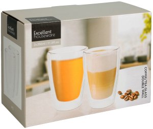 Orion Szklanki termiczne z podwójną ścianką do kawy i herbaty 350 ml 2 szt. 5