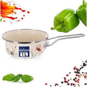 Emalia Pleszew Rondel emaliowany kremowy MAKI 16 cm, 950 ml 5