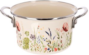 Ambition Garnek emaliowany kremowy MAKI 20 cm, 3 l 3