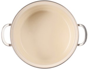 Ambition Garnek emaliowany kremowy MAKI 20 cm, 3 l 5