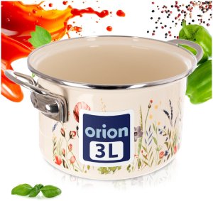 Ambition Garnek emaliowany kremowy MAKI 20 cm, 3 l 7