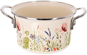 Lumarko Garnek emaliowany kremowy MAKI 18 cm, 2 l 3