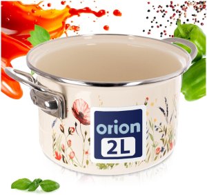 Lumarko Garnek emaliowany kremowy MAKI 18 cm, 2 l 7