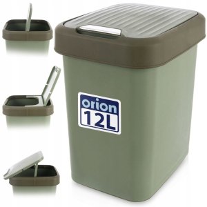Kosz na śmieci Bigbuy Home Kosz na śmieci plastikowy zielony 12 l 2