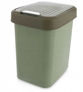 Kosz na śmieci Bigbuy Home Kosz na śmieci plastikowy zielony 12 l 7