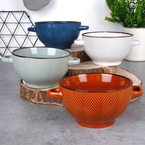 Siaki Collection Miseczki ceramiczne 620 ml 4 szt. 2