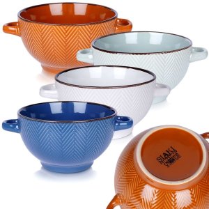 Siaki Collection Miseczki ceramiczne 620 ml 4 szt. 9