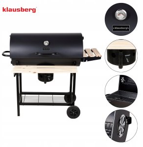 Klausberg GRILL WĘGLOWY BBQ Z POKRYWĄ, Klausberg KB-9033 9