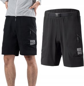 RockBros Szorty Rockbros YDDK015 z paskiem rozmiar XXL - czarne 2