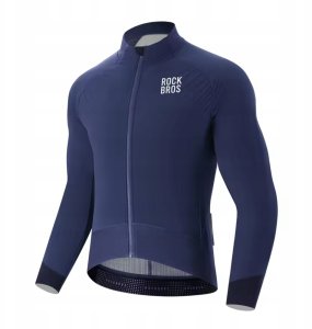 RockBros Kurtka rowerowa Rockbros YDWT014 zimowa polarowa dwuwarstwowa rozmiar XXL - niebieska 3