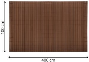 Springos Osłona PVC maskująca na balkon, taras, ogrodzenie 400x100 cm brązowa UNIWERSALNY 19