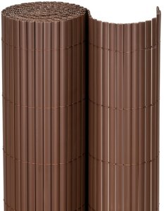 Springos Osłona PVC maskująca na balkon, taras, ogrodzenie 400x100 cm brązowa UNIWERSALNY 2