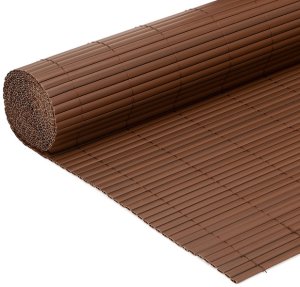 Springos Osłona PVC maskująca na balkon, taras, ogrodzenie 400x100 cm brązowa UNIWERSALNY 4