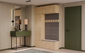 Goodhome Garderoba HAGA III/1Sz2W DĄB SONOMA + 2x Wieszak 3