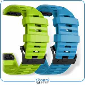 ChronSmarta Zestaw: 2x pasek ChronSmarta do smartwatch'a Garmin Fenix 5X 6X Pro 7X 7X Solar QuickFit 26mm 2
