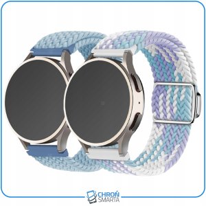 ChronSmarta Zestaw: 2x pasek ChronSmarta do Samsung Galaxy Watch 4 5 6 7 40mm 42mm 46mm Classic Pro 2