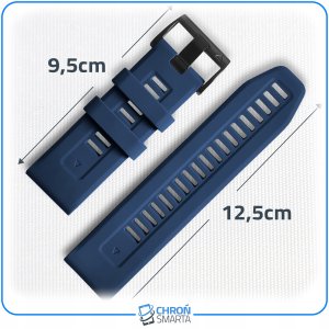 ChronSmarta Pasek ChronSmarta do smartwatch'a Garmin Fenix 5X 6X Pro 7X 7X Solar QuickFit 26mm (Granatowy) 6