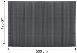 Springos Osłona PVC maskująca na balkon, taras, ogrodzenie 500x120 cm ciemnoszara UNIWERSALNY 19