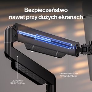 Endorfy Uchwyt biurkowy Atlas GS Pro Single na monitor do 49" (EY8F006) 13