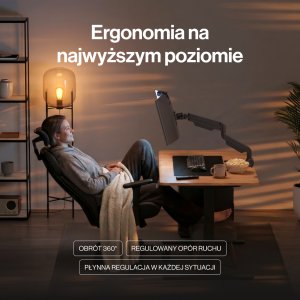 Endorfy Uchwyt biurkowy Atlas GS Pro Single na monitor do 49" (EY8F006) 16