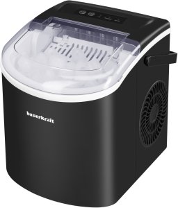 Kostkarka do lodu Bauerkraft Automatyczna cicha wydajna kostkarka do lodu Bauerkraft prosta obsługa 12kg/24h czarny 2
