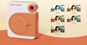 Aparat cyfrowy Impossible Aparat 5MP Wydruk Zdjeć z Telefonu Kolor 3PASS Bluetooth + Wkłady / HANIN M6 / Niebiesko - Czerwony 9