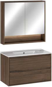 UAB KAME Zestaw meblowy 80cm z umywalką meblową Lava i szafką z lustrem 2