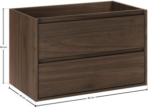 Leloup Szafka pod umywalkę 80cm 2 szuflady 4