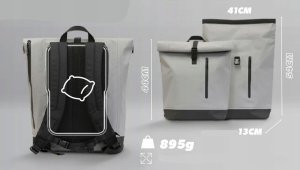 TnB Plecak Torba na hulajnogę hulajnoga rower wodoodporny Roll-top 25L Duży TNB / UMWATERBAG2GN 3