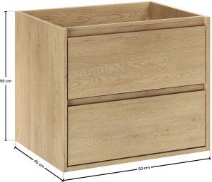 Leloup Szafka pod umywalkę 60cm 2 szuflady 4