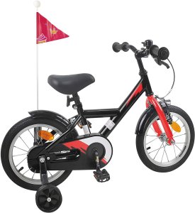 vidaXL vidaXL Rower Dziecięcy 12 Cali dla dzieci w wieku 2-4 lata Czarny 3