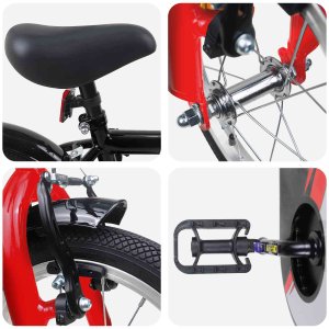 vidaXL vidaXL Rower Dziecięcy 12 Cali dla dzieci w wieku 2-4 lata Czarny 4