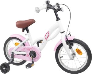 vidaXL vidaXL Rower Dziecięcy 12 Cali dla dzieci w wieku 2-4 lata Biały 2