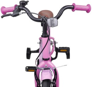 vidaXL vidaXL Rower Dziecięcy 12 Cali dla dzieci w wieku 2-4 lata Jasny róż 5