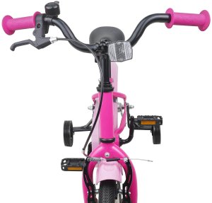 vidaXL vidaXL Rower Dziecięcy 12 Cali dla dzieci w wieku 2-4 lata Ciemny Róż 5