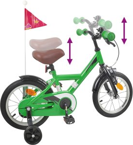 vidaXL vidaXL Rower Dziecięcy 12 Cali dla dzieci w wieku 2-4 lata Zielony 6