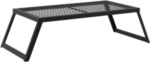 vidaXL vidaXL Składany Grill Campingowy Czarny 58 x 31 x 2 cm Stal stopowa 2