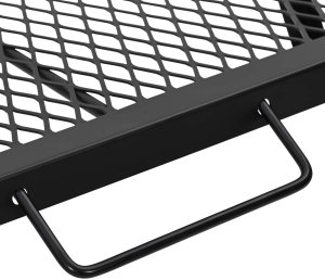 vidaXL vidaXL Składany Grill Campingowy Czarny 58 x 31 x 2 cm Stal stopowa 7