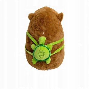 Plush MASKOTKA KAPIBARA Z PLECAKIEM ŻÓŁW PLUSZAK DUŻY XL 30CM PLUSZOWY MIŚ 3