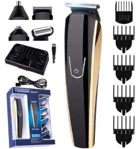 Maszynka do włosów wahl moser Maszynka Do Włosów Golarka Trymer 8w1 Zestaw Golarka Brody Nosa USB LCD 2
