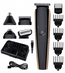 Maszynka do włosów wahl moser Maszynka Do Włosów Golarka Trymer 8w1 Zestaw Golarka Brody Nosa USB LCD 4