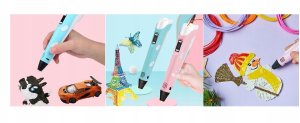 Długopis 3D XMaster Długopis 3D drukarka 3d PEN zestaw XXL Niebieski wkłady filament szablony 4