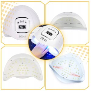 Lampa do paznokci Realac Lampa uv led do paznokci mocna do żeli hybryd hybrydy sun 80W LCD 36 diod 7