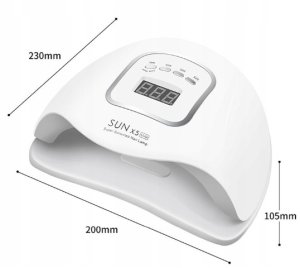 Lampa do paznokci Realac Lampa uv led do paznokci mocna do żeli hybryd hybrydy sun 80W LCD 36 diod 9