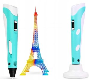 XMaster Długopis 3D drukarka 3d PEN zestaw XXL Różowy wkłady filament szablony 8