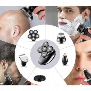 Wilkinson Sword Golarka Męska Maszynka Do Golenia i Włosów Trymer Do Nosa Brody i Głowy LCD 5