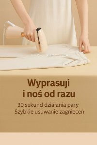 Parownica do ubrań Electo Parownica ręczna do ubrań żelazko parowe steamer regulacja pary zestaw 7w1 13
