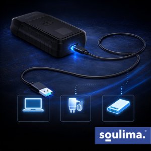 Soulima Golarka do brody z wyświetlaczem LED Soulima 15