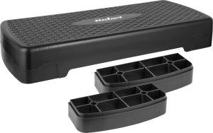 Rebel Active Step do aerobiku fitness 2 stopnie 68cm czarny Rebel stepper podest schodek 3